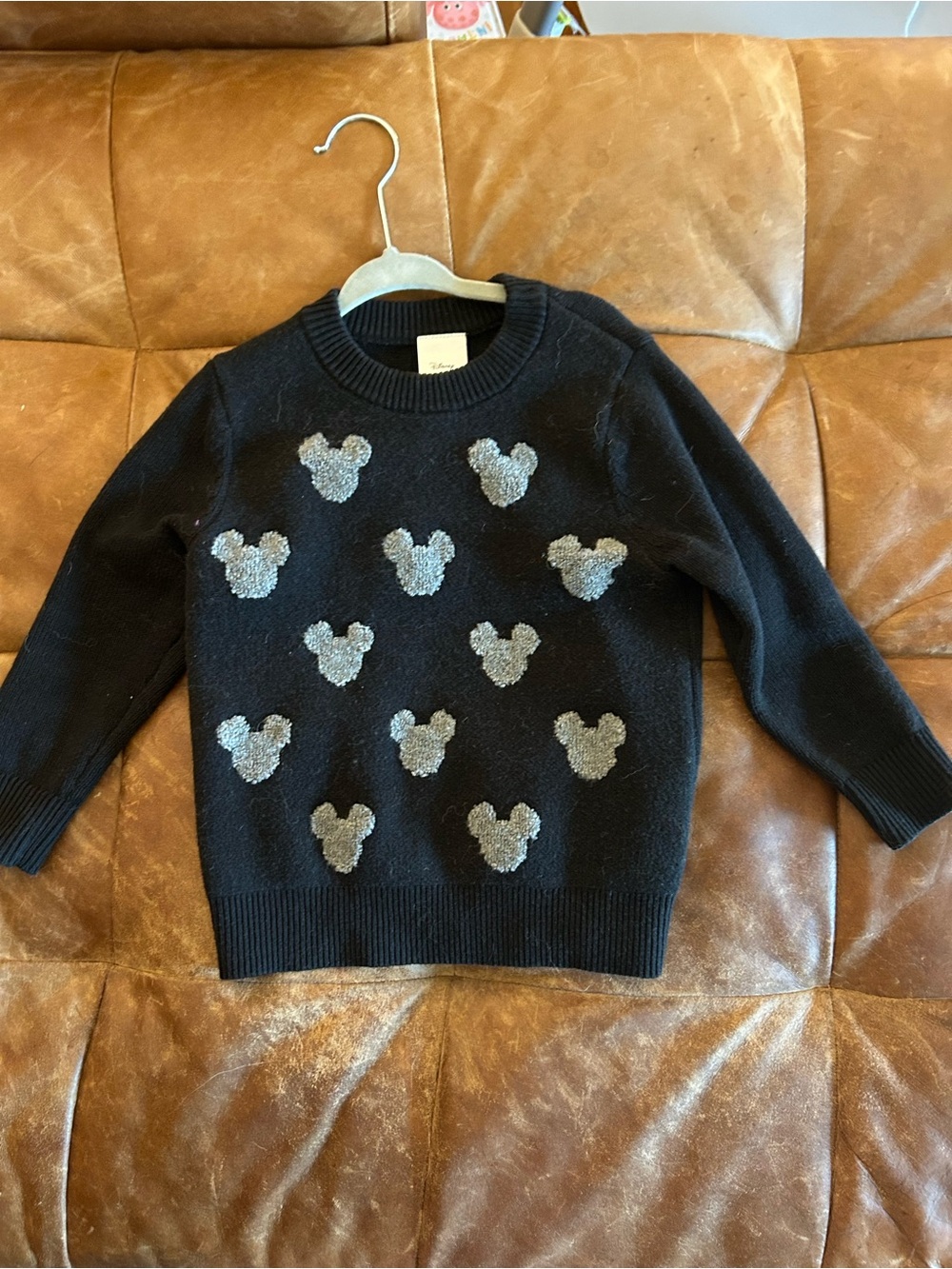 Disney Kids Black Sweater w/ Mickey Ears